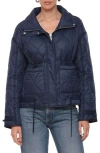 Avec Les Filles Onion Quilted Jacket In Navy