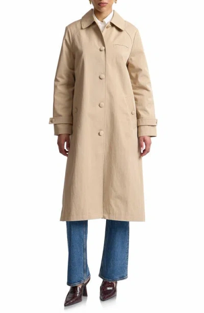 Avec Les Filles Oversize Trench Coat In Animal Print