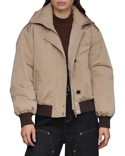 AVEC LES FILLES AVEC LES FILLES PADDED HIGH NECK BOMBER JACKET