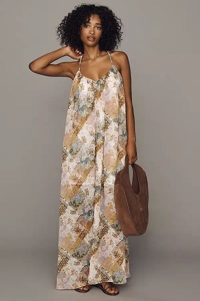 Avec Les Filles Paisley Maxi Dress In Multi