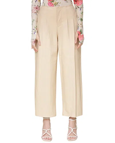 Avec Les Filles Pleated Pant In Neutral