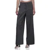 Avec Les Filles Pinstripe Pleated Wide Leg Pants In Gray