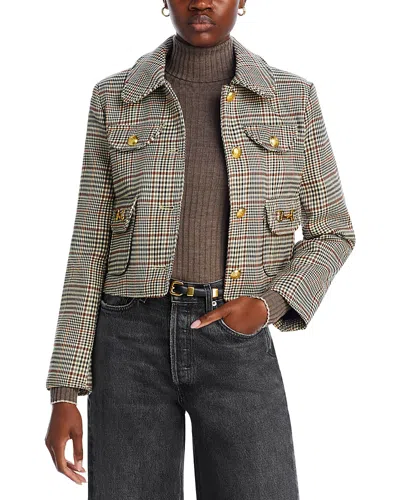 AVEC LES FILLES PLAID FOUR POCKET JACKET
