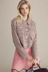 Avec Les Filles Plaid Lady Jacket In Multi