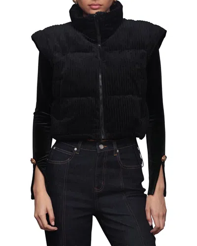 Avec Les Filles Puffer Coat In Black