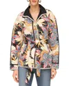 Avec Les Filles Embroidered Paisley Belted Quilted Jacket