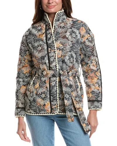 Avec Les Filles Quilted Barn Jacket In Multi