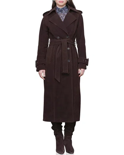 AVEC LES FILLES AVEC LES FILLES RAGLAN SLEEVE DOUBLE-BREASTED BELTED TRENCH COAT