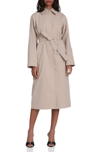 Avec Les Filles Relaxed Cotton Blend Trench Coat In Neutral