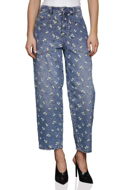 Avec Les Filles Relaxed Tapered Leg Crop Jeans