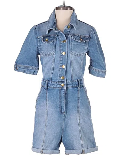 Pre-owned Avec Les Filles Romper In Blue