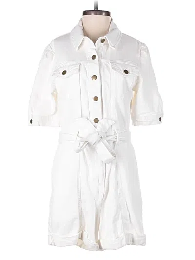 Pre-owned Avec Les Filles Romper In White