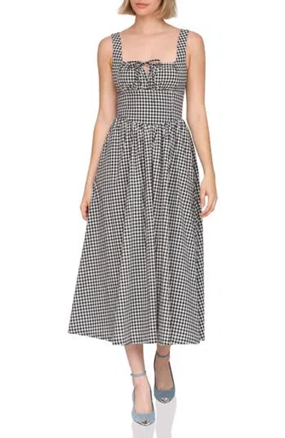 Avec Les Filles Ruched Midi Dress In Multi
