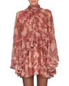 Avec Les Filles Ruffled Mini Dress In Multi