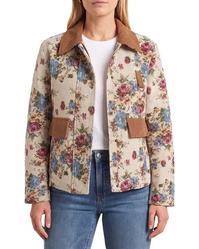 Avec Les Filles Short Chore Jacket In Multi