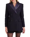 Avec Les Filles Short Coat In Blue