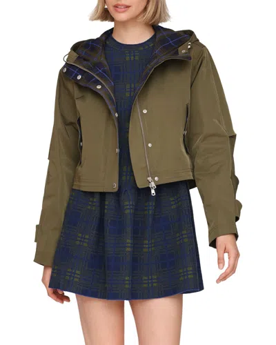 Avec Les Filles Short Jacket In Green
