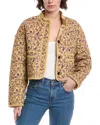 Avec Les Filles Short Quilted Puffer Jacket In Multi