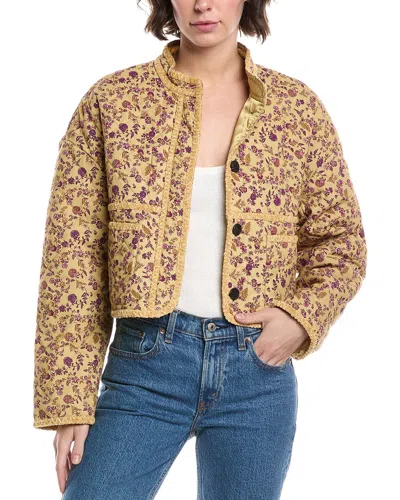 Avec Les Filles Short Quilted Puffer Jacket In Multi