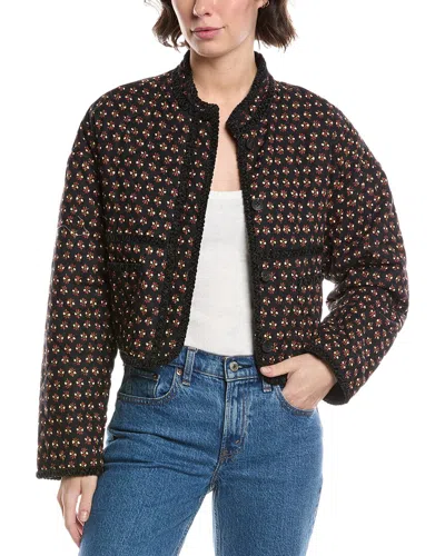 Avec Les Filles Short Quilted Puffer Jacket In Multi