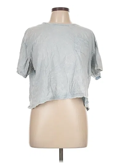 Pre-owned Avec Les Filles Short Sleeve T-shirt In Blue