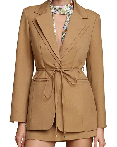 Avec Les Filles Single Breasted Cutaway Blazer In Multi