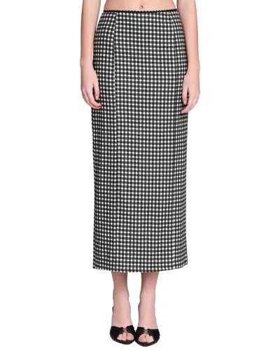 Avec Les Filles Slim Linen-blend Maxi Skirt In Multi