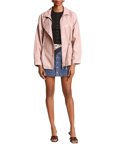 Avec Les Filles Slouchy Anorak In Pink