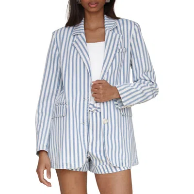 Avec Les Filles Stripe Oversize Blazer