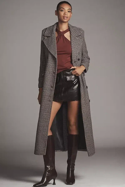 Avec Les Filles Tailored Plaid Coat Jacket In Multi