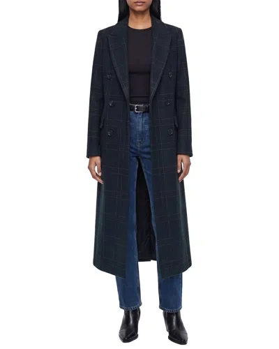 Avec Les Filles Tailored Tuxedo Coat In Blue