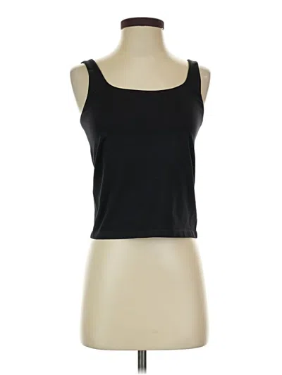 Pre-owned Avec Les Filles Tank Top Black Strapless Neckline Tops