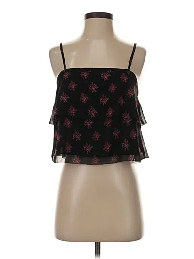 Pre-owned Avec Les Filles Tank Top Black Strapless Neckline Tops