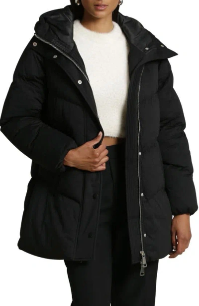 Avec Les Filles Thermal Puff™ Hooded Puffer Jacket In Black