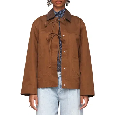 AVEC LES FILLES AVEC LES FILLES TIE OVERSIZE CHORE JACKET