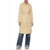 Avec Les Filles Tie Waist Quilted Jacket In Custard