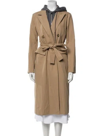 Pre-owned Avec Les Filles Trench Coat In Neutral