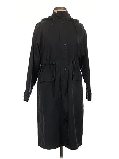 Pre-owned Avec Les Filles Trenchcoat In Black