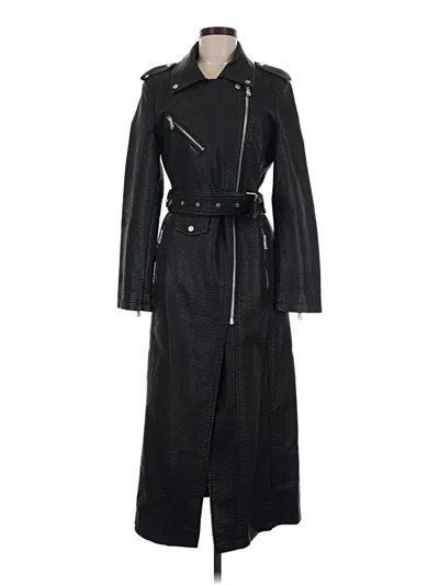 Pre-owned Avec Les Filles Trenchcoat In Black