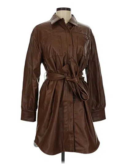 Pre-owned Avec Les Filles Trenchcoat In Brown