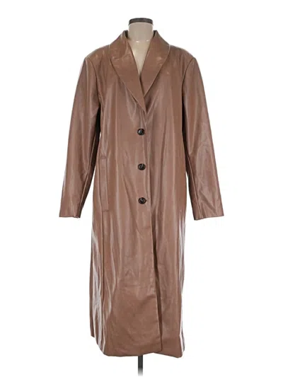 Pre-owned Avec Les Filles Trenchcoat In Brown
