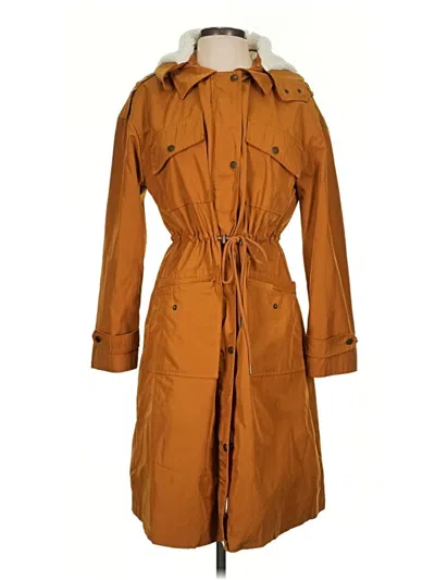 Pre-owned Avec Les Filles Trenchcoat In Brown