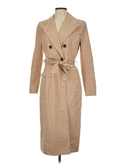 Pre-owned Avec Les Filles Trenchcoat In Tan