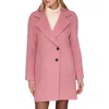 Avec Les Filles Walker Notch Lapel Coat In Pink
