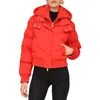 AVEC LES FILLES AVEC LES FILLES THERMALPUFF™ CROP PUFFER JACKET WITH RIB BIB