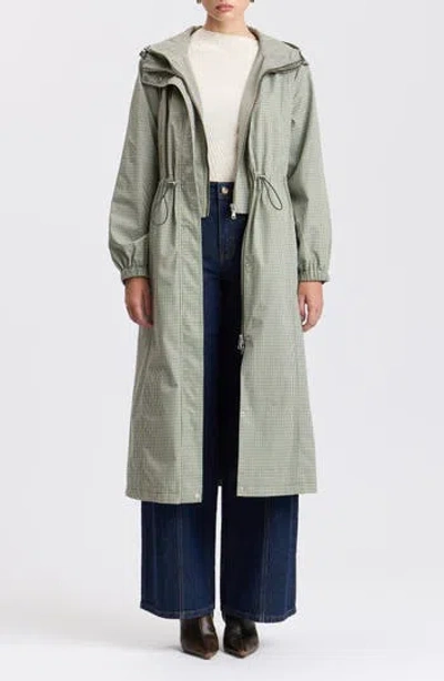 Avec Les Filles Water Resistant Drawstring Anorak In Gray