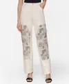 Avec Les Filles Women's Bandanna-inset Carpenter Pants