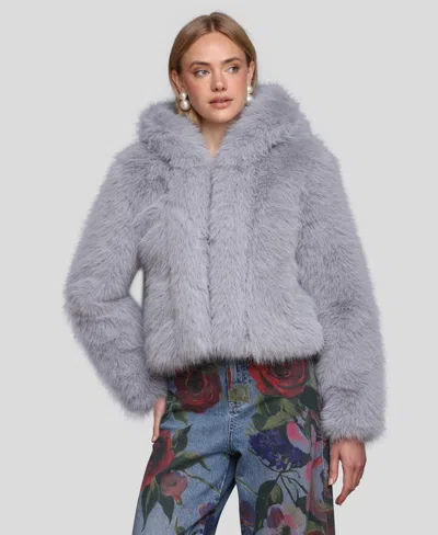 Avec Les Filles Women's Cropped Long Sleeve Jacket In Gray
