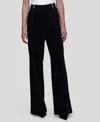 Avec Les Filles Women's Double-zipper Wide-leg Pants In Black