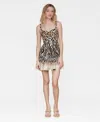 Avec Les Filles Women's Floral-print Bustier Mini Dress